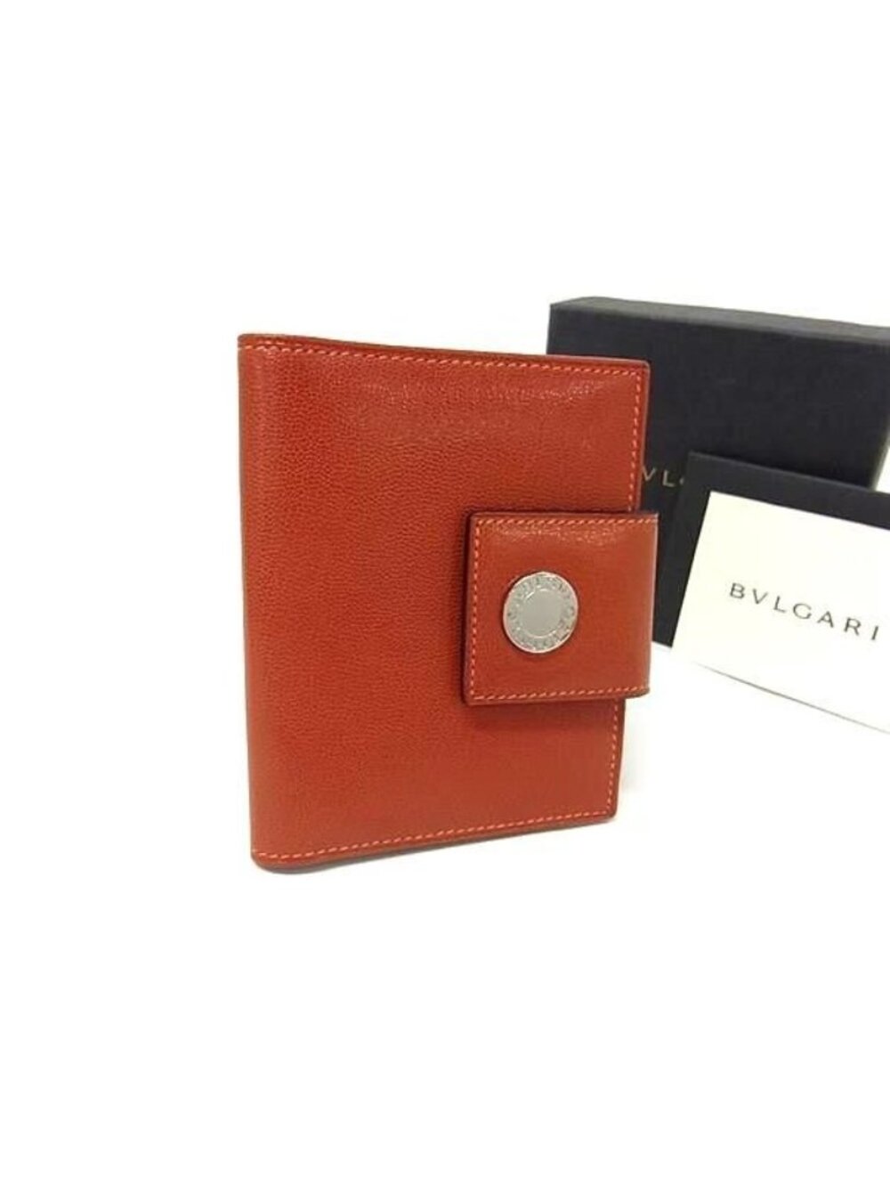 Bvlgari Classico Leather Card Case Brown